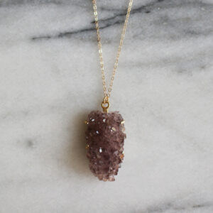 Amethyst Big Cluster Necklace - Image 6