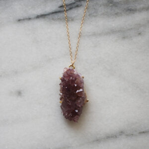 Amethyst Big Cluster Necklace - Image 5